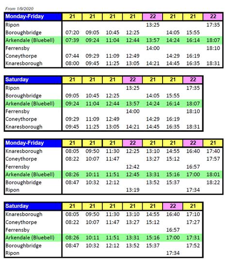 45 bus times